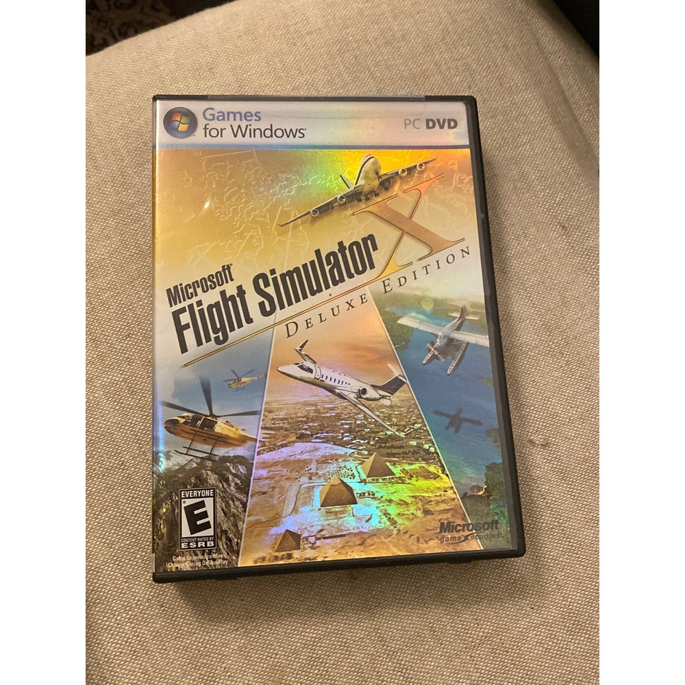 Microsoft Flight Simulator X Deluxe Edition PC DVD Game 2006 Windows E Rated